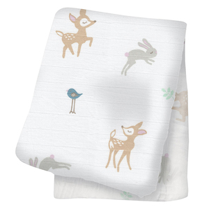 Organic Baby Muslin Swaddle <b>Blanket</b> | Soft Knitted Plain Cotton Newborn Receiving <b>Wrap</b> Breathable Nursery Bedding Lightweight - Product Image 5