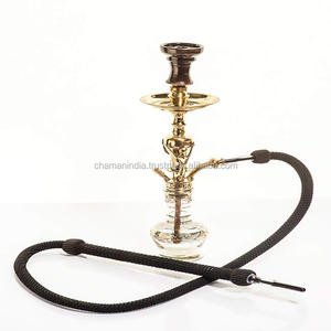 Cachimba de Latón Recta Chaman India con Técnica de Lacado, Modelo 25800, para Decoración del Hogar, Bodas y Fiestas - Product Image 1
