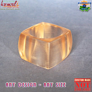 Brazalete cuadrado medio cuboide, diseño africano, joyería de moda al por mayor, color negro personalizado - Product Image 4