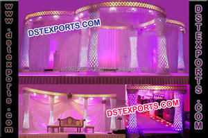 Mandap ผ้าคลุมงานแต่งทำจากคริสตัลไฟเบอร์สำหรับงานแต่งงาน,Mandap ลายผีเสื้อแบบใหม่ของอินเดีย - Product Image 3