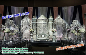 Decoración de escenario de boda india antigua decoración de escenario de boda impresionante decoración de escenario de matrimonio - Product Image 3