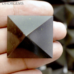 Pyramide en obsidienne noire naturelle, pyramide de pierres précieuses, pour la décoration, vente en gros, pierres précieuses cristal - Product Image 5