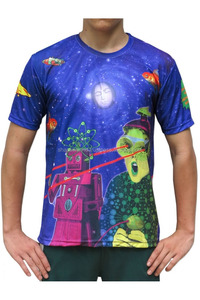 T-shirt imprimé décontracté et élégant pour hommes T-shirt graphique vintage pour hommes - Product Image 3