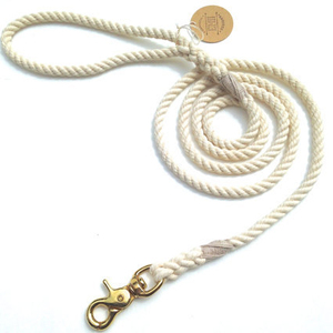 CHOOSE YOUR COLORS - Two Color Ombre Rope Dog - 100% Cotton Rope <b>Leash</b> - Product Image 1