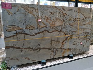 Dalle de <span class=keywords><strong>Pierre</strong></span> de Luxe Brésil <span class=keywords><strong>Rome</strong></span> Impression Quartz Naturel Brun - Product Image 3