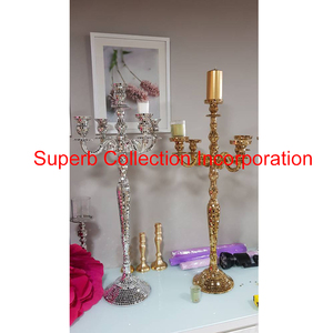 ทองและเงินโมเสกห้าแขน Candelabra - Product Image 2