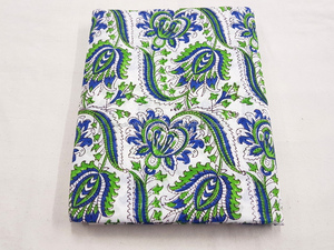 Jaipuri Curtains Fabric Quilting Indian Hand Block Print Fabric Cotton Natural Hand Made Wooden Fabric SSTH011 - Product Image 3