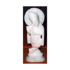 Alabastro mármol Krishna ídolos - Product Image 1