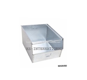 Caja de almacenamiento rectangular galvanizada - Product Image 1