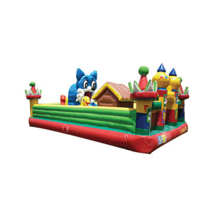Alegre Cat Playgrounds Inflable Blue Cat Paradise Fun City-Balorama PVC 8x5x3m - Product Image 4