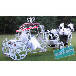 Nuptiale à cendrillon pour entrée de mariée, chariot pour cendrillon, blanche, vente en gros - Product Image 1