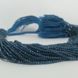 2mm 3mm Naturel Micro Londres Bleu Topaze Perles de Pierre Précieuse pour la Fabrication de Bijoux au Prix de Gros Fourniture en Vrac de Pierre Véritable - Product Image 1