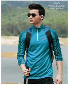 half zip long sleave <b>shirt</b> - Product Image 1