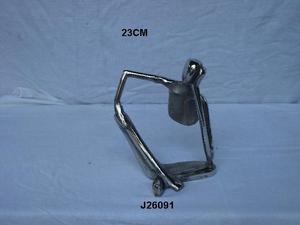 Nouvelle figurine de paire de danse en fonte d'aluminium avec finition en nickel rugueux Décoration de la maison Sculpture en métal Artisanat en métal - Product Image 3