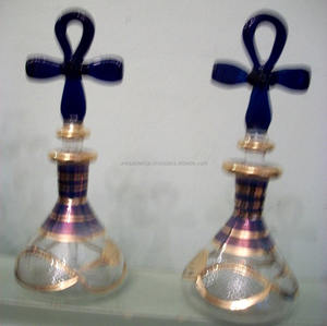 Bouteille de parfum égyptien en verre pressé à la main, 1 pièce - Product Image 4