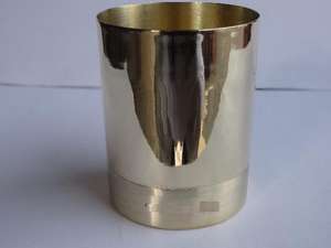 เชิงเทียนทองเหลืองสองโทนพร้อมกระจกขัดเงาภาชนะใส่เทียนภาชนะใส่เทียนอุปกรณ์ตกแต่งงานฝีมือ - Product Image 6