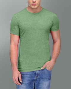 Camiseta de cuello redondo de algodón 100% de alta calidad, camiseta en blanco de manga corta bordada Unisex para hombre al por mayor - Product Image 6