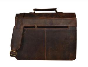 Handmade Vintage Genuine <b>Leather</b> Crossbody Shoulder Messenger <b>Satchel</b> Bags Business Work Laptop Briefcase Office Bags For Unisex - Product Image 4