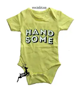 Custom Baby Kleding Baby Groeit Bodysuit Goedkope Groothandel India Tirupur Europese Kwaliteit Biologische Katoen Bamboe Baby Romper India