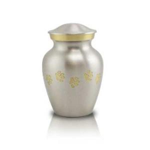 Unique Memorial Green Engraved Brass and Aluminium Cremation Urns European Style <b>Pets</b> <b>Keepsake</b> for Funeral <b>Ashes</b> Storage - Product Image 4