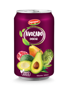 JOJONAVI Original 330ml Zumo de Aguacate Certificado Halal Puré Zumo de Fruta con Embalaje de Botella Enlatada de Azúcar - Product Image 2