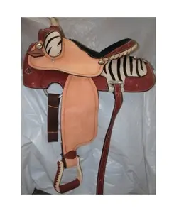 DD หนังแท้สไตล์ตะวันตกแกะสลักด้วยมือสำหรับการขี่ม้าทุกขนาด - Product Image 3