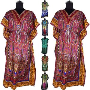 Vestido largo informal de verano, caftán de talla grande - Product Image 1