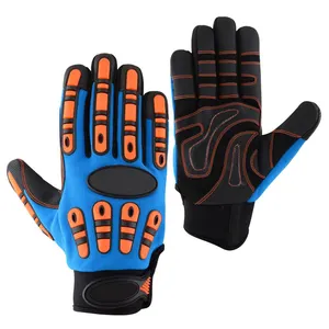 Safety gloves customized design an logo working safety mechanic gloves