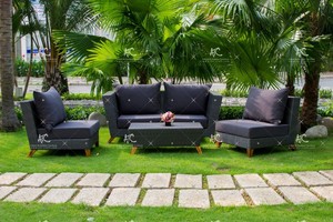 Conjunto de sofá de mimbre sintético para exteriores, de Japón - Product Image 2