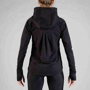 Sweat-shirt à capuche classique pour femme, taille plus, en molleton 100% coton, manches longues, design uni, lavable en machine - Product Image 3