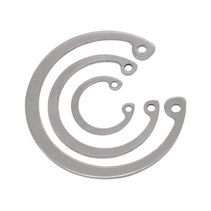 Anneaux de retenue pour <span class=keywords><strong>circlips</strong></span> externes et internes en acier inoxydable 40mm <span class=keywords><strong>50mm</strong></span> 55mm verrouillables et fixes pour alésages DIN472 - Product Image 1