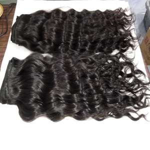 Extensión de cabello Natural Remy, pelo a vapor de onda profunda, 100% virgen, Color Natural, 6A, 7A, 8A, 9A, 10A, rizado Premium - Product Image 1