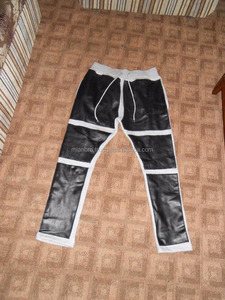 กางเกงวอร์มลำลองผู้ชาย สไตล์จ็อกกิ้ง เอวกลาง ผ้าฝ้าย 100% แต่งหนังปะติด น้ำหนักปานกลาง กันลม บริการ OEM - Product Image 2