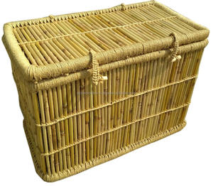 2024 New Design Storage <b>Basket</b> Cheap Wholesale Cotton Straw Rattan <b>Basket</b> for Laundry Clothes Hotel Home Storage Extra Large - Product Image 5
