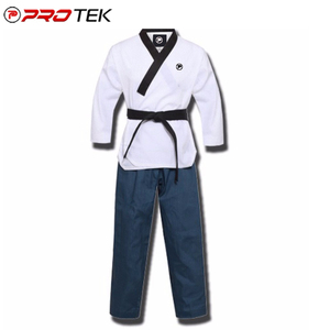 Uniforme de Taekwondo de algodón y poliéster hecho a medida, cómodos conjuntos de ropa de artes marciales para adultos, servicio OEM disponible - Product Image 2