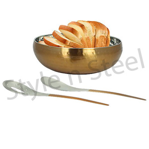 Cuencos de mezcla de acero inoxidable, cuencos personalizados de alta calidad para ensaladas, cuencos de Bélgica con Servidor de ensalada, acero inoxidable - Product Image 1