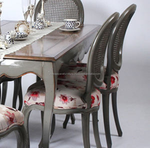 ห้องรับประทานอาหารไม้สไตล์ฝรั่งเศสชุดเฟอร์นิเจอร์บ้าน - Product Image 4