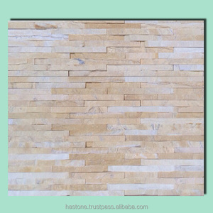 HASTONE Modern Yellow Dolomite Porcelain Marble Tile Floor <b>Machine</b>-<b>Cut</b> Natural Technique Culture <b>Stone</b> Slab Walling Kitchen - Product Image 1