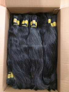 100% cabello Virgen sin procesar recto sedoso estilo ondulado Remy Grado de cabello a granel paquetes de cabello humano 150g máquina doble trama - Product Image 4