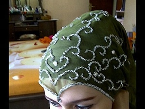 Bufanda de gasa para hiyab, hiyab, bordado, barato, a la moda, Color Tu estiércol - Product Image 3