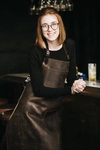 Delantal de Cuero Marrón/Negro para Chefs/Barberos/Barbacoa/Cocina - Product Image 5