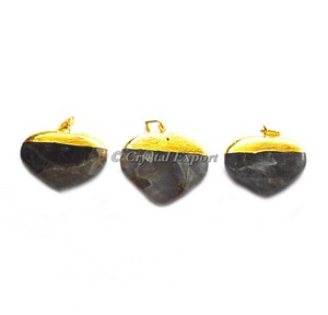 Pendentif en améthyste naturelle en forme de cœur, électroplaqué, collier de guérison en cristal pour le Reiki, le chakra, bijoux spirituels, cadeau pour femmes - Product Image 1