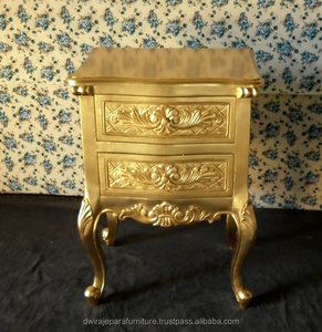 French Furniture Indonesia - Mahogany Furniture of Nightstand Bedside 2 Drawers - Product Image 4