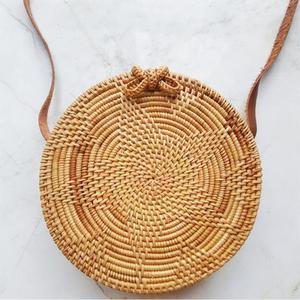 กระเป๋าสานหวายบาหลีแฮนด์เมดสำหรับเด็กใช้ในชีวิตประจำวันมีซิปมีปุ่มปิดห่วงโซ่ลูกปัดดอกไม้ - Product Image 6