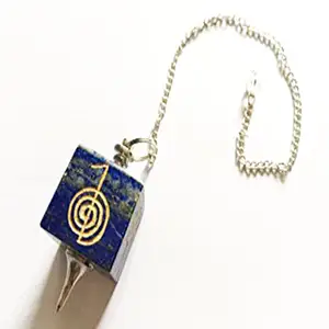 Péndulo cuadrado de lapislázuli Curación Péndulo antiguo de la India - Product Image 1