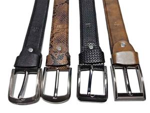 Ceinture en cuir réversible pour hommes, double face, classique, noir et marron, pour affaires, style vestimentaire décontracté ou formel - Product Image 4