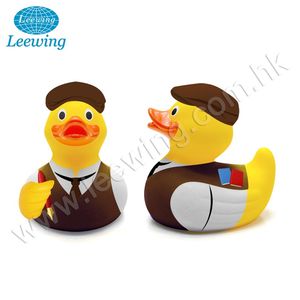 Pato de goma amarillo con ordenador portátil, juguete de baño de vinilo de plástico y PVC de alta calidad, para trabajo de oficina, Moderno - Product Image 6