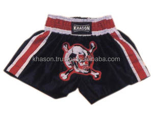 LOGO PERSONNALISÉ KICK BOXING SHORT DE BOXE MMA CUSTOM MUAY THAI KICKBOXING AVEC BRODERIE ET COULEUR NÉCESSAIRES - Product Image 5