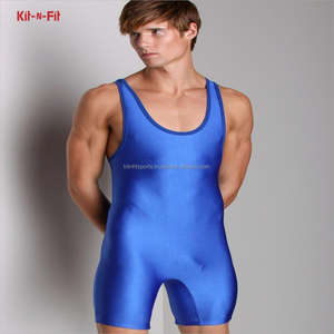 Vente en gros Débardeur de lutte pour hommes Blue Royal Plain Fancy Power - Product Image 1