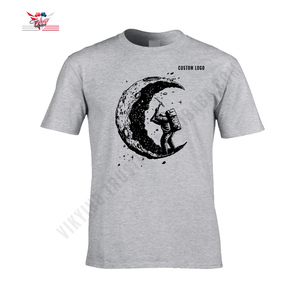 เสื้อยืดผู้ชายพิมพ์ลายแขนสั้นสำหรับผู้ชาย viky IND โลโก้ที่กำหนดเอง - Product Image 1